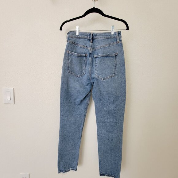 AGOLDE Jeans Riley Long High Rise Straight Jeans in Cove. Size 25 - Picture 11 of 14